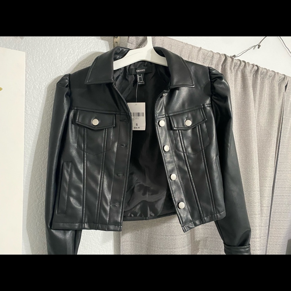 F21 leather jacket